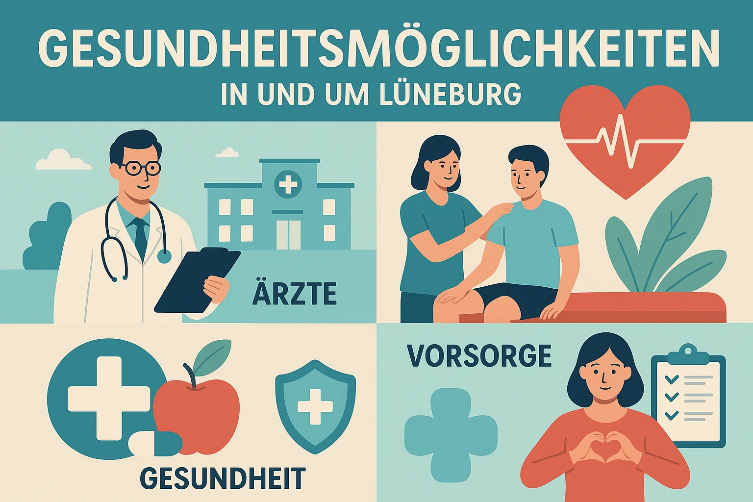 Gesundheitsmöglichkeiten, Ärzte, Physiotherapie und allgemeine Themen rund um Gesundheit in und um Lüneburg