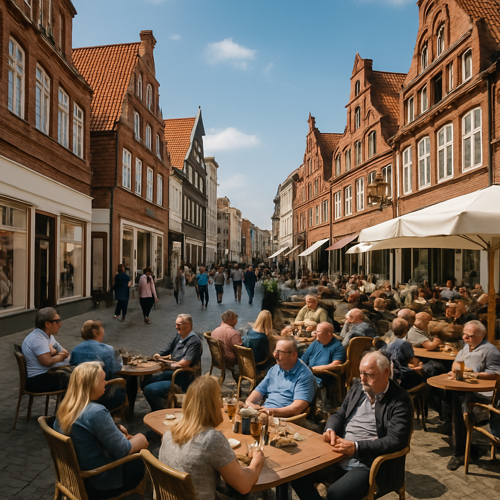 Einkaufsstraße Cafés regionale Küche