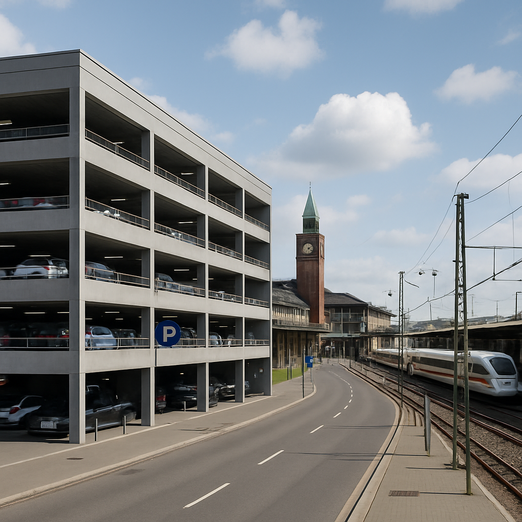 Parkhaus nahe Bahnhof Lüneburg