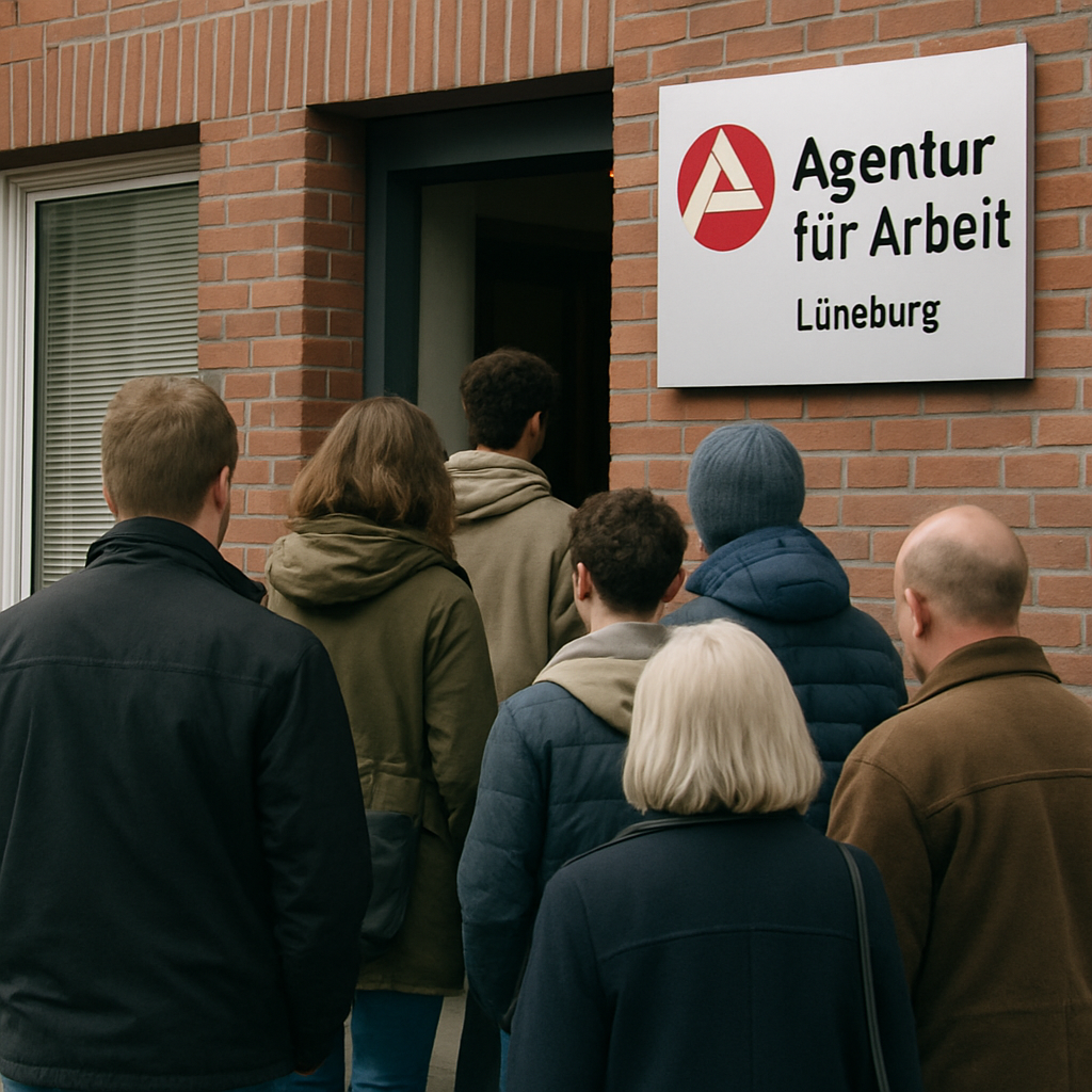 Arbeitsagentur Warteschlange