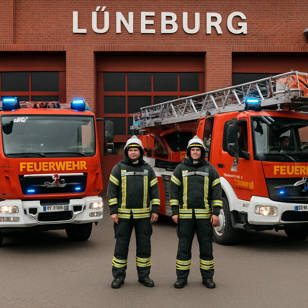 Feuerwehr Einsatzfahrzeuge Feuerwehrleute Wache