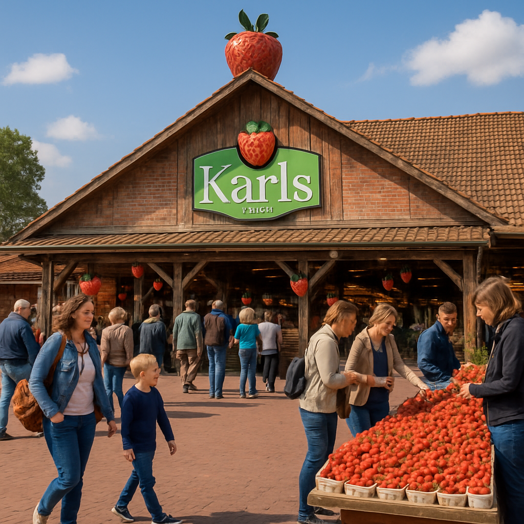 Karls Erdbeerhof Markt Besucher