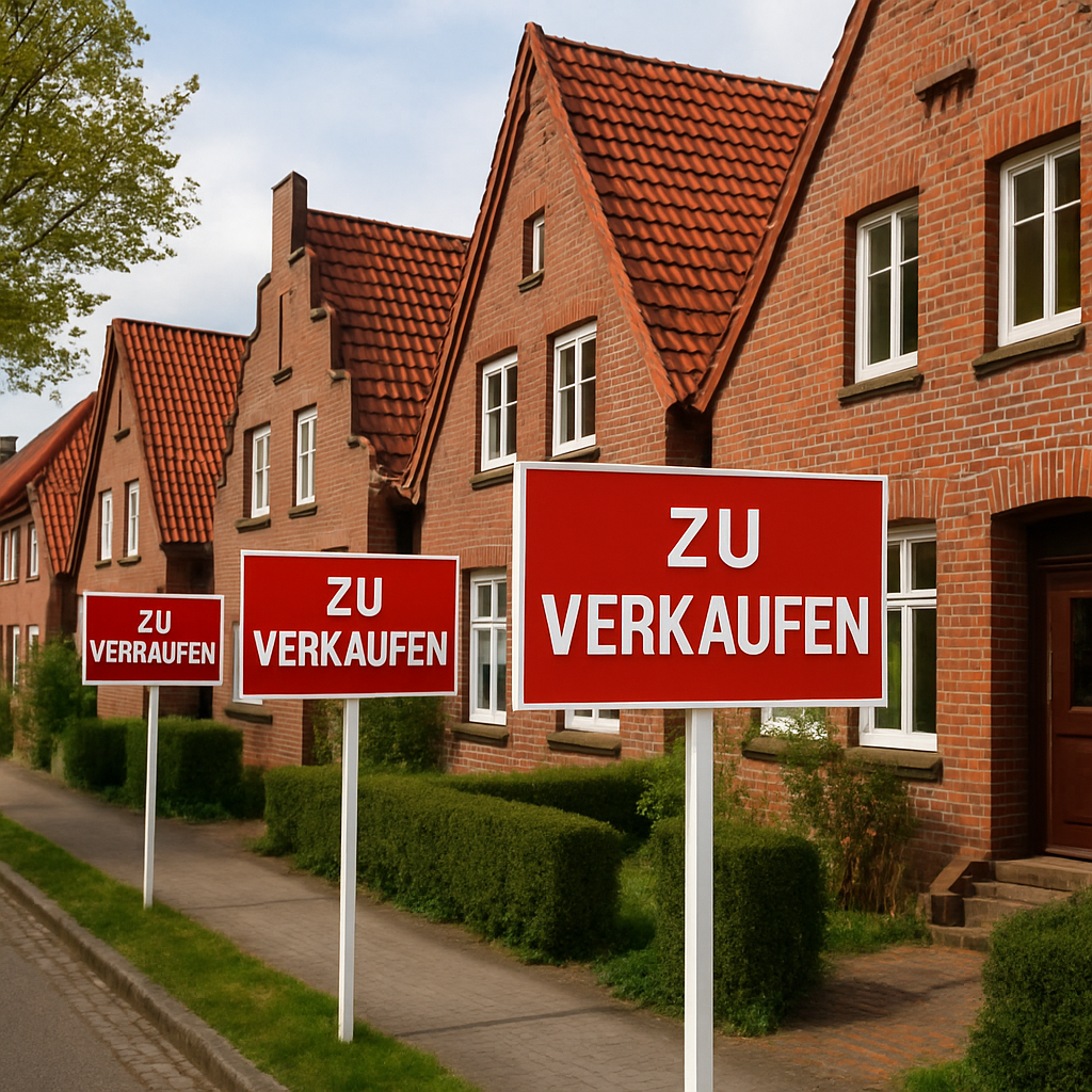 Wohnhäuser Verkaufsschilder Lüneburg