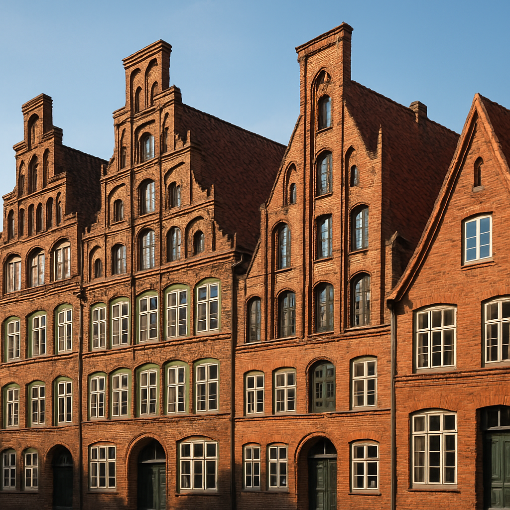 Backstein Giebelhäuser Altstadt