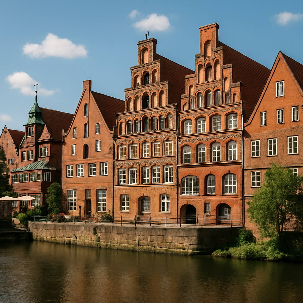 Backsteinhäuser Treppengiebel Ilmenau