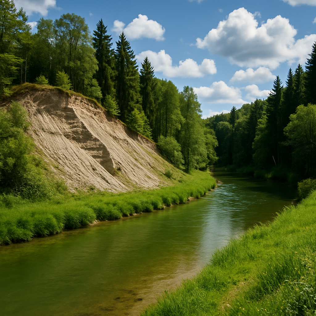 Ilmenau Fluss Endmoräne