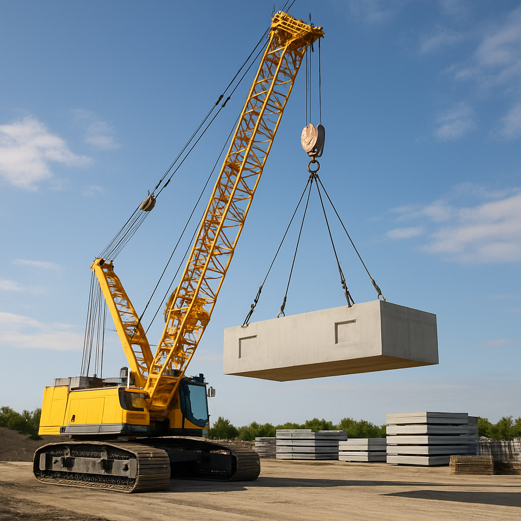 Kran Schwertransporte Baustelle Logistik