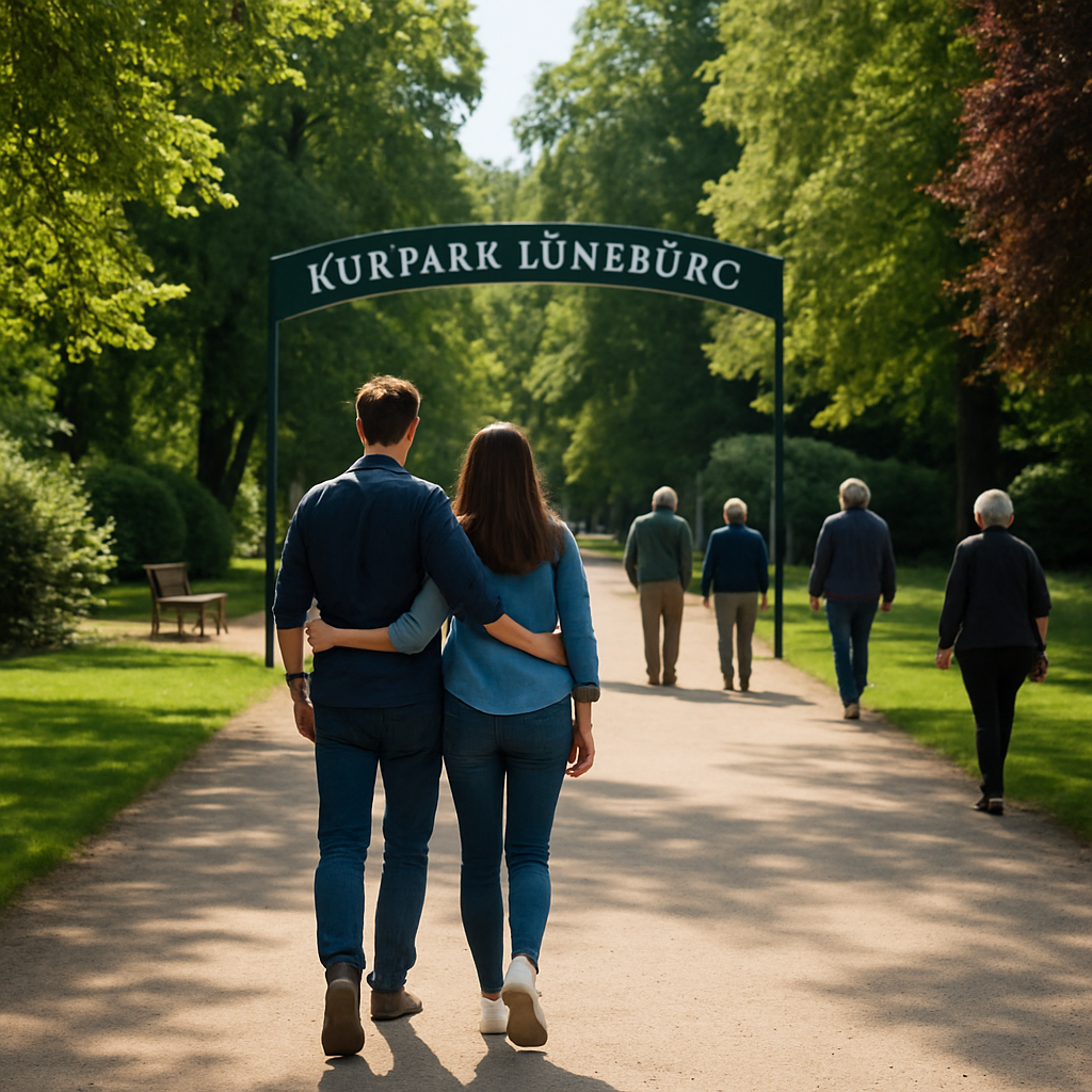Kurpark Spaziergänger Wellness Erholung
