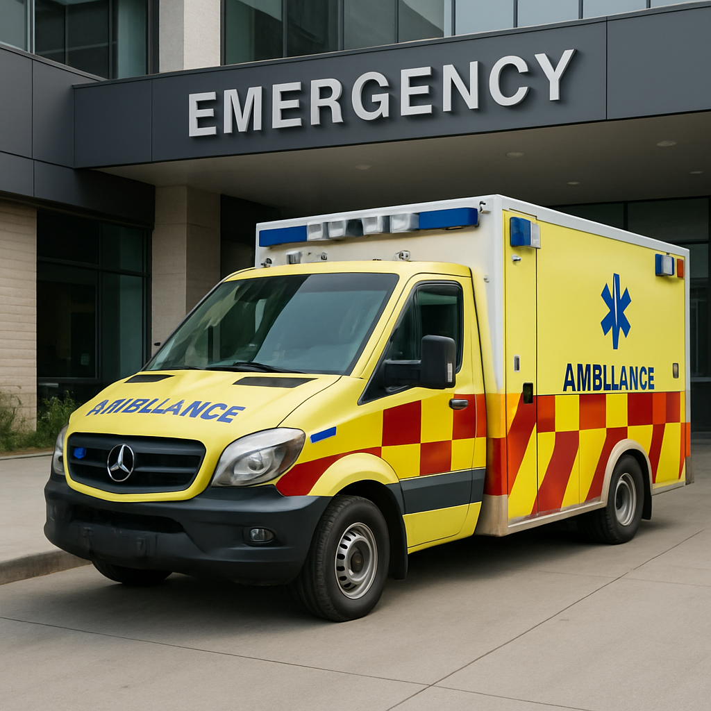 Notaufnahme Krankenhaus Rettungswagen